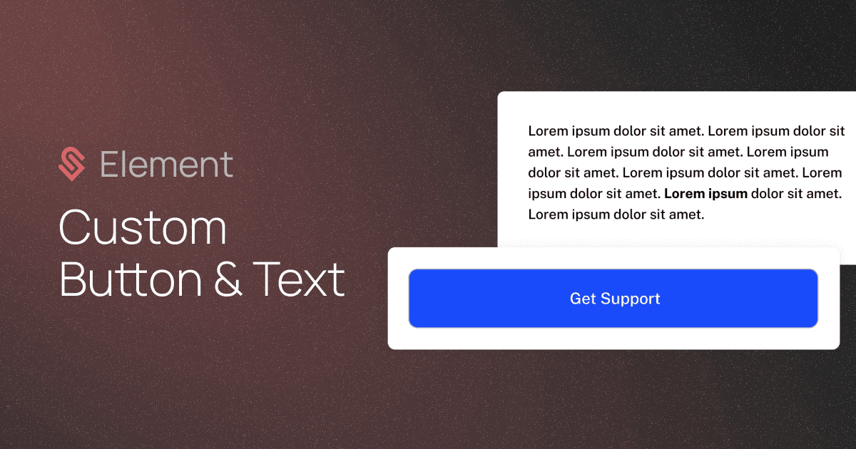 Custom Button and Text