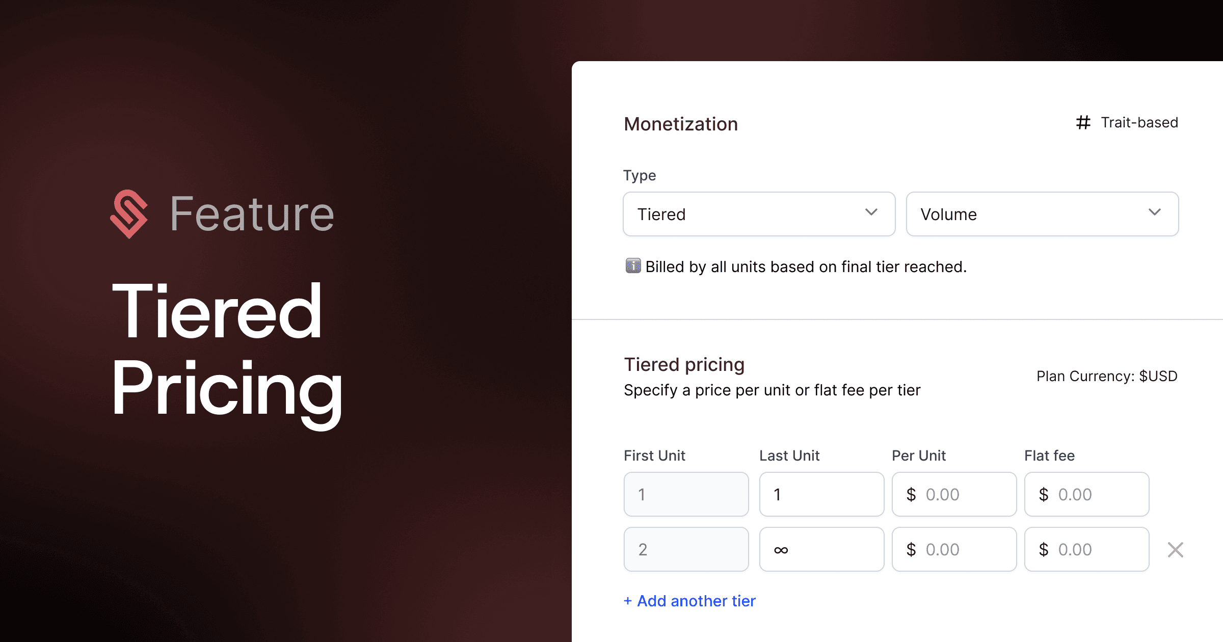 Tiered pricing